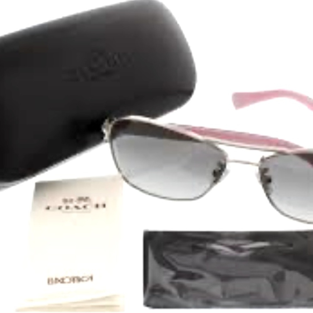 BNWB COACH LUXOTTICA AVIATOR RIM SUNGLASSES* GORGEOUS & TRENDY - Picture 7 of 9